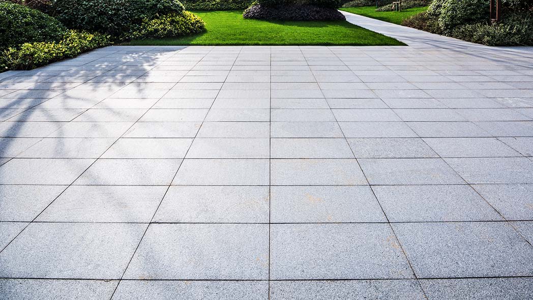 Clean outdoor patio